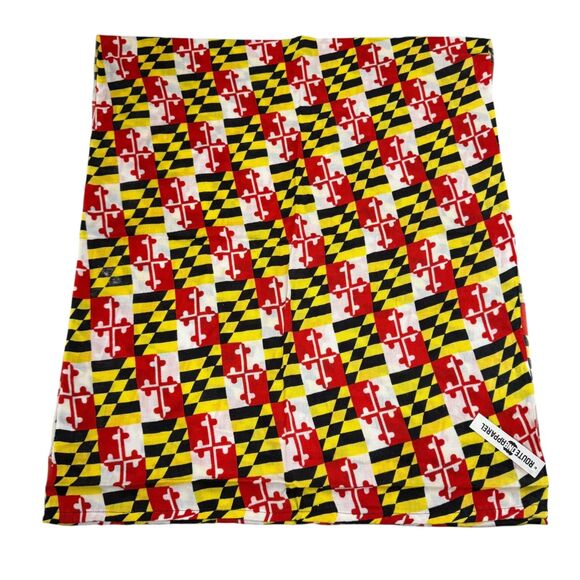 Maryland State Flag Infinity Scarf Terrapins New With Tags NWT Route One Apparel - Picture 6 of 10